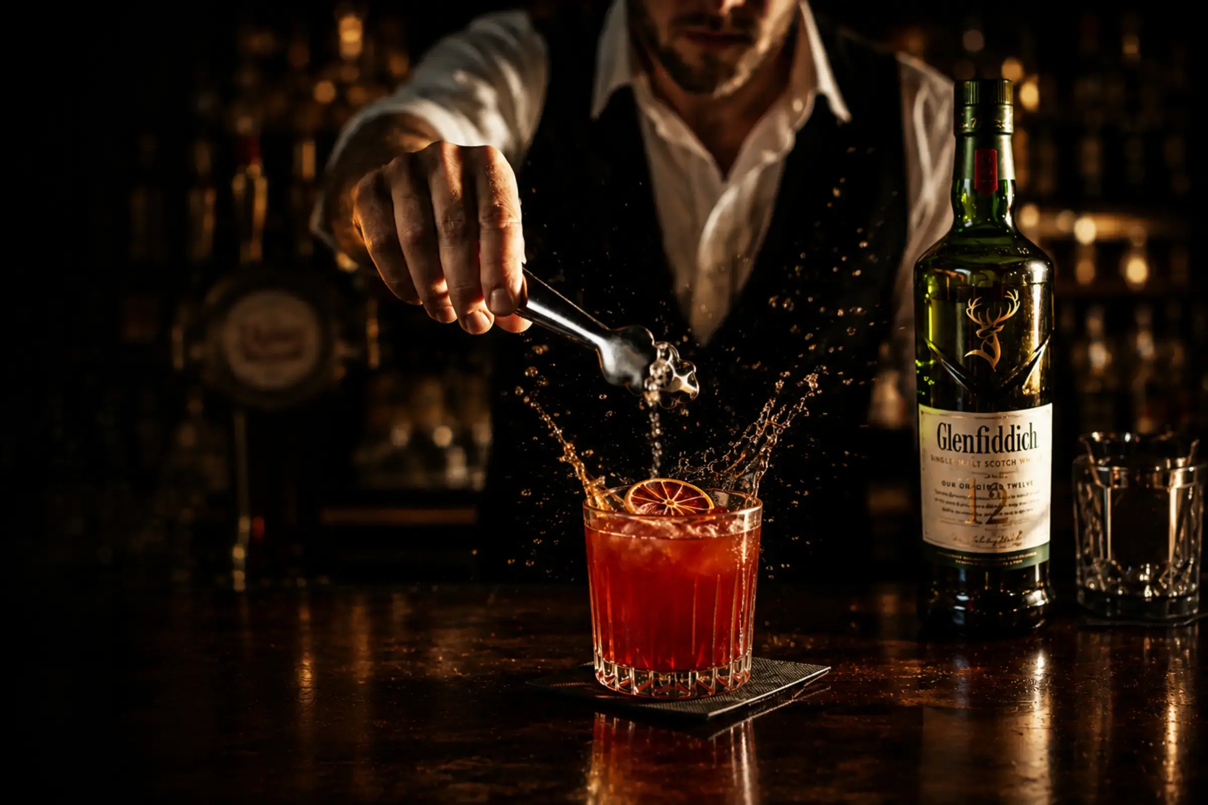Liquid Stage signature cocktail presentation