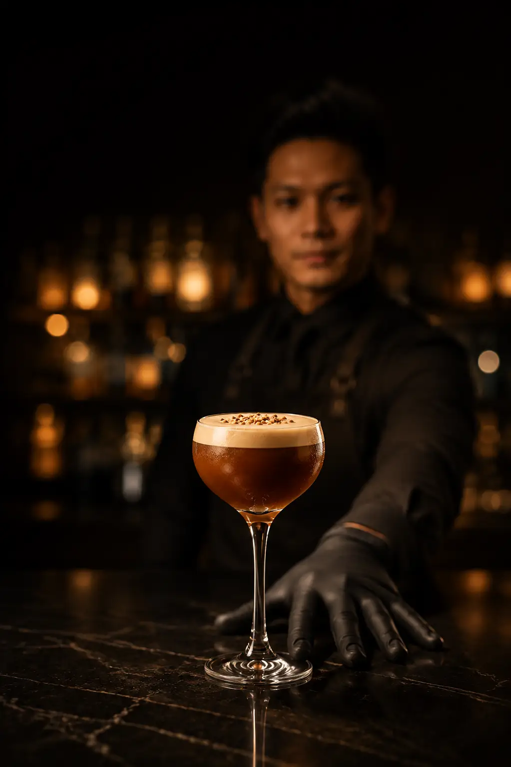 Amarosa whiskey cocktail by Liquid Stage