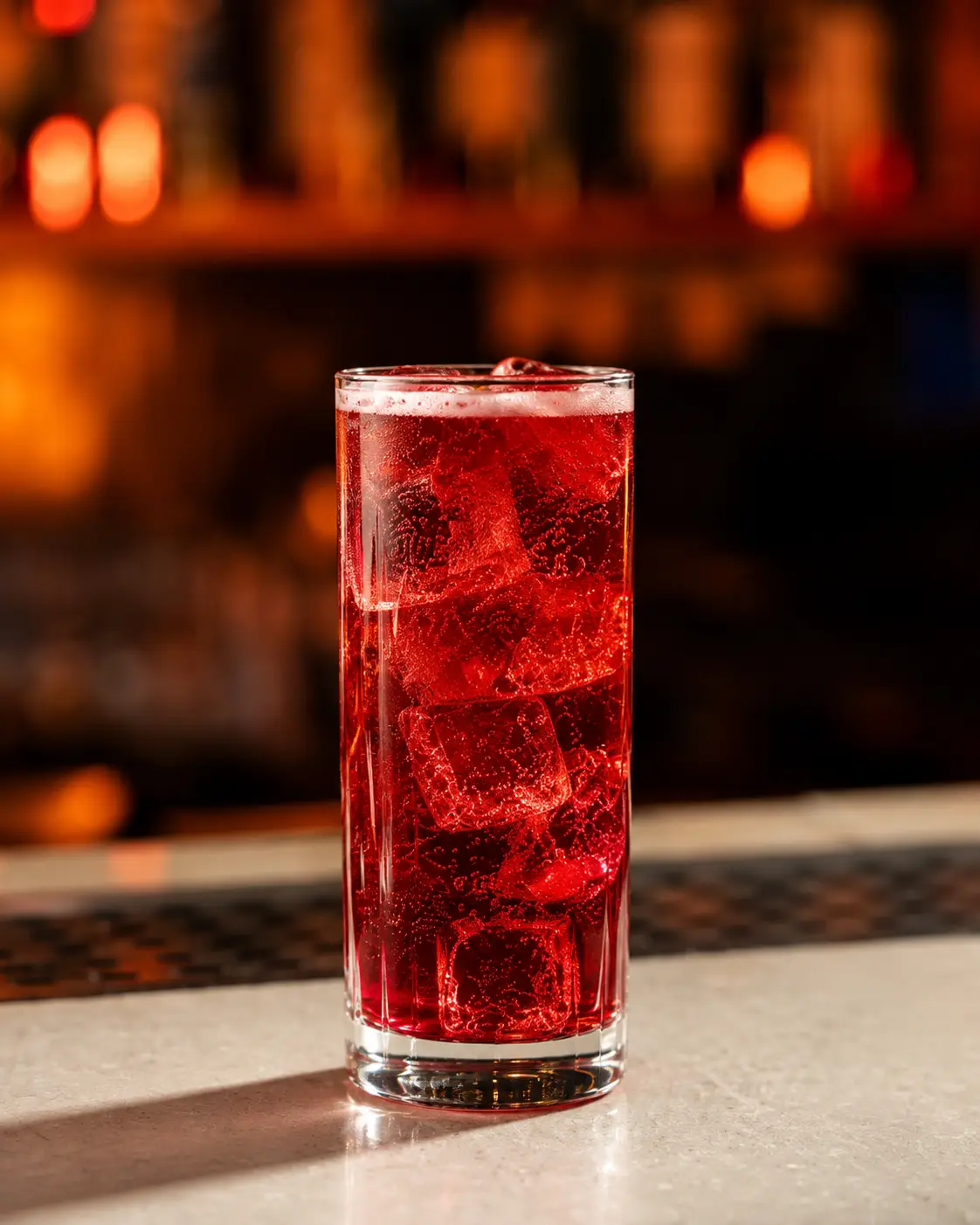 Crimson Fizz vodka cocktail by Liquid Stage
