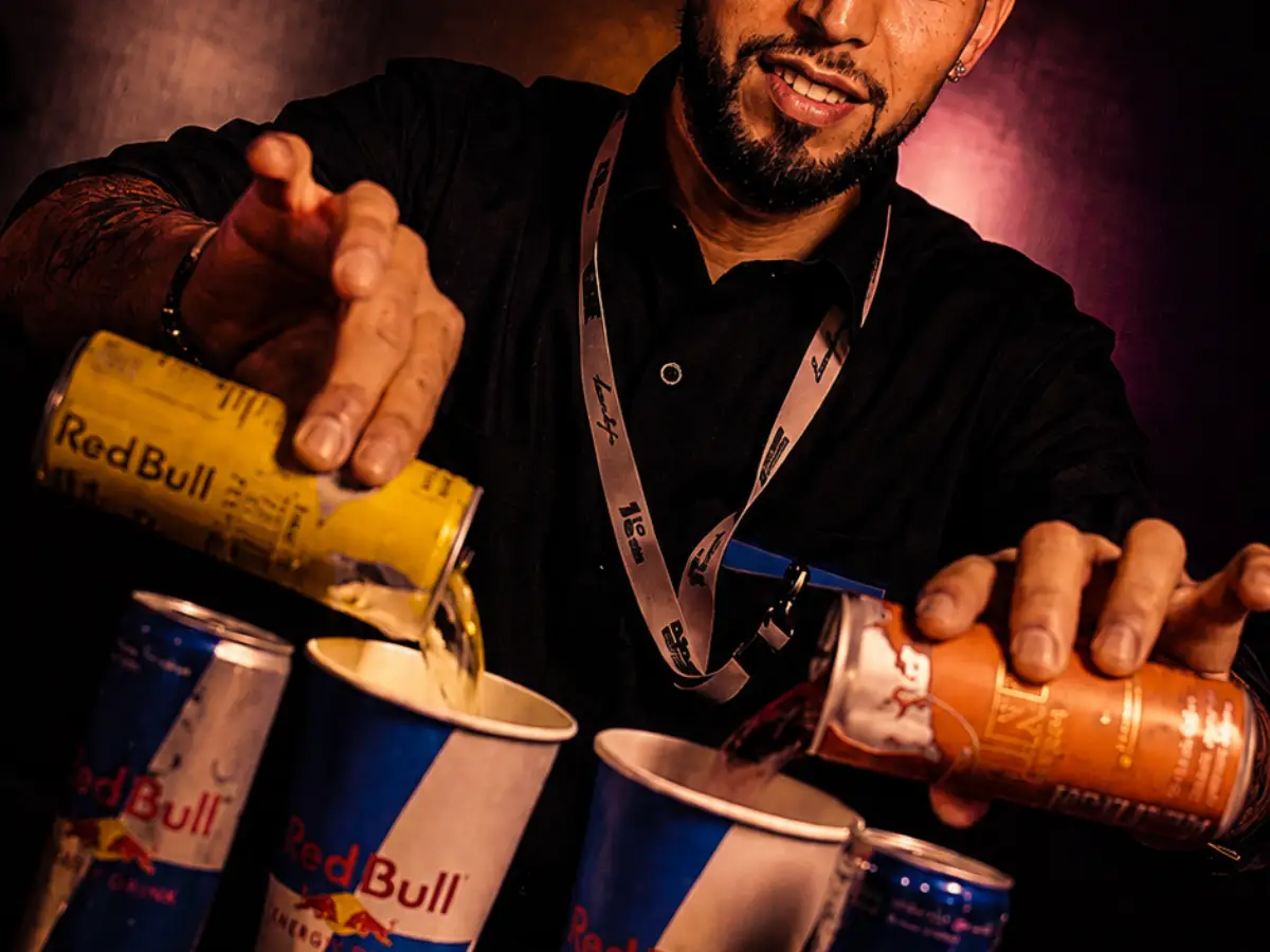 Liquid Stage bartender at an event