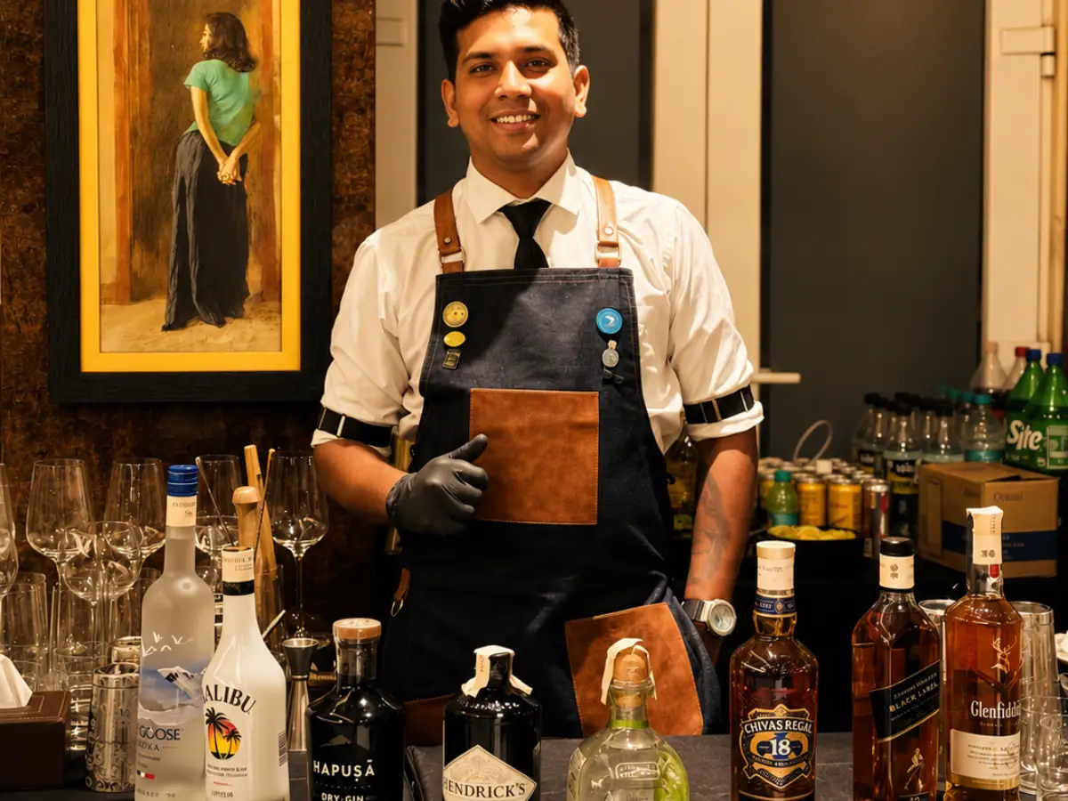 Liquid Stage bartender at an event